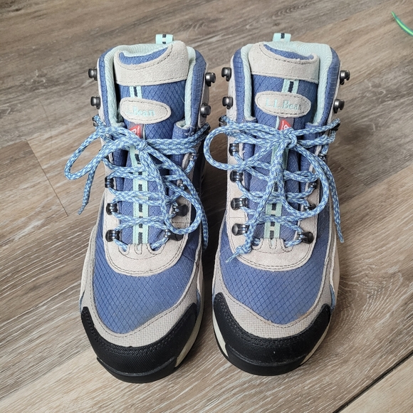 Blue L.L. Bean Women's Hiking Boots Size 9W - Picture 1 of 6